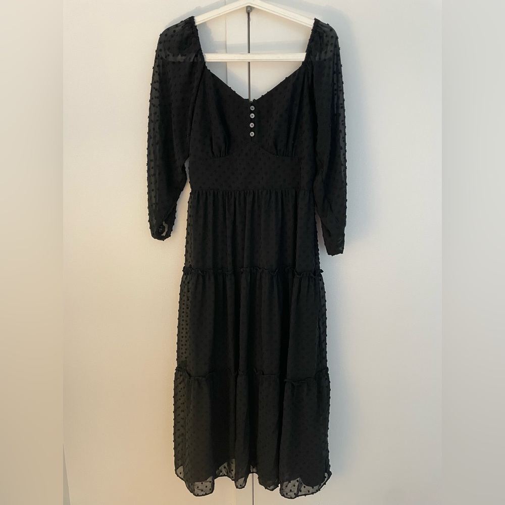 Black Jcrew Midi Dress